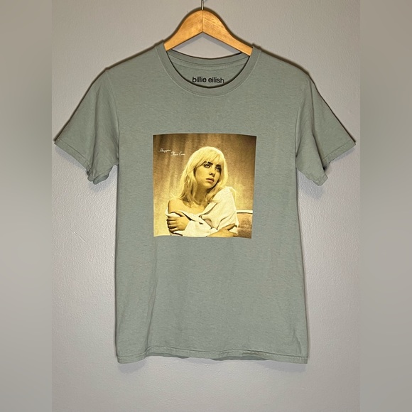 Billie Eilish Tops - Billie Eilish T Shirt Unisex Adult size Small